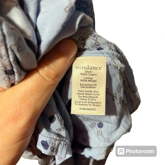 SUNDANCE ~ Belle Courant Cupro Tiered Ruffle Sleeveless Maxi/Midi Length Dress - Picture 7 of 12